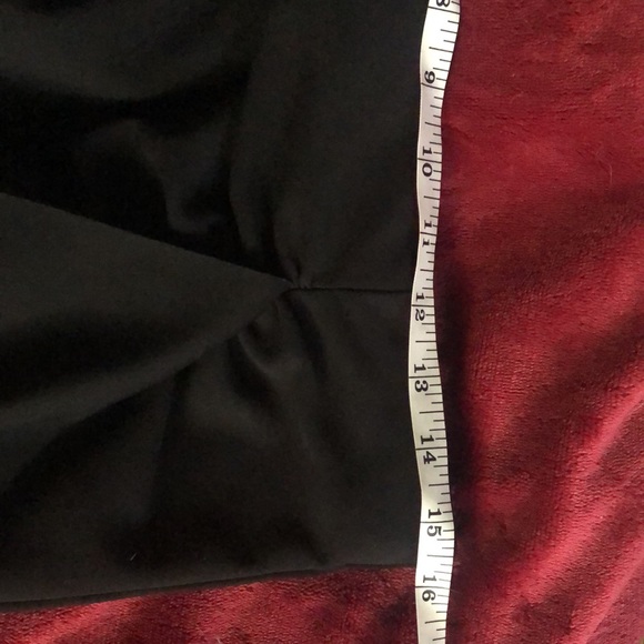 Black Vince Camuto side flounce midi skirt - Picture 6 of 6